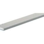 2 FT - 1" x 1/4" Aluminum Flat Bar 6063 Alloy T-6 Temper Clear Anodized
