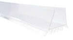Plastic Easy E-Z Slide on Clear Door Sweep with Draft Stopper Sweep for Doors 1" - 1 3/4" Wide - 3 FT Long - Door Bottom Design Holds Itself Firmly in Place No Installation Needed - Image 2