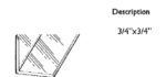 Randall Manufacturing Co., Inc | Plastic Angle | Corner Guard | Molding | Clear Plastic | 4 Feet Long | ¾” x ¾” Even Sides | .1” Thick | Seamless & Efficient Fit - Image 5