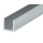 92" Long - Anodized Aluminum U-Channel 6063 Alloy T-6 Temper (1/4" Channel)