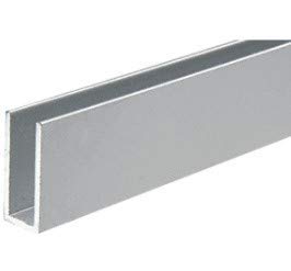 Version 1.0.0 6 FT -1/4" Aluminum Channel 1/16" Walls x 5/8" High 6063 Alloy T-6 Temper Clear Anodized… - Image 1
