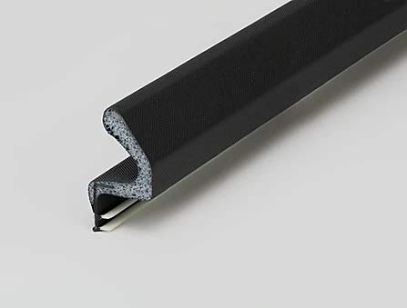 Version 1.0.0 3 Pieces Replacement Door Seal for Kerfed Millwork Doors Black Q-LON Weatherstrip (3 Pieces 85" Long Each) - Image 1