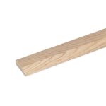 36" Long x 2-1/2" Wide x 5/8" High Unfinished Oak Butt-Up Threshold, 3 FT Wood Floor Transition Strip, Doorway Threshold Molding, Stainable Oak Floor Trim for Higher to Lower Flooring