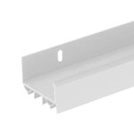 PVC Slide-On Door Bottom | Adjustable Plastic Weatherstrip Door Bottom with Drip Cap | 3 Feet (36-Inch) | for 1 3/4” Doors | White | Fits Gaps 3/8” to 7/8” | Made in The USA