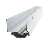 Aluminum Adjustable Door Bottom Weatherstrip for 1 3/8" & 1 3/4" Thick Doors for Gaps 1/2" to 1 1/4" (Silver)
