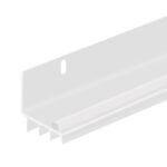 36″ L-Shaped PVC Door Bottom – Triple Vinyl Seals & Drip Cap – Fits 1-3/4″ to 2″ Doors – Fills 1/4″–1/2″ Gaps – Slotted Mounting Holes & Screws Included (White)