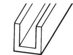 92" Inch - Anodized Aluminum U-Channel 6063 Alloy T-6 Temper (1/2" Channel) - Image 2