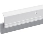 Heavy Duty Door Sweep with Vinyl Seal – 3 FT Length, Grey Aluminum – Blocks Drafts, Dust & Light – Weatherproof Door Bottom Seal – Indoor & Outdoor Use – Easy Install –  (3 FT, Grey)