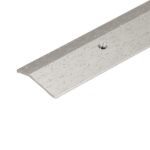 3 FT Hammered Silver Transition Strip – 1.5” Wide Floor Reducer with Countersunk Screw Holes | Aluminum Threshold Trim for Floor Height Changes | Durable Anodized Finish |  (Silver)