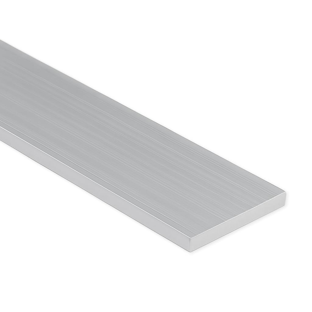 Version 1.0.0 4 FT - 1" x 1/4" Aluminum Flat Bar 6063 Alloy T-6 Temper - Image 1