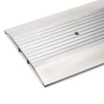 10" Wide × 1/2" High Heavy‑Duty Corrugated Aluminum Threshold – Pre‑Punched, Includes Screws, ADA‑Compliant,  (48" Long)