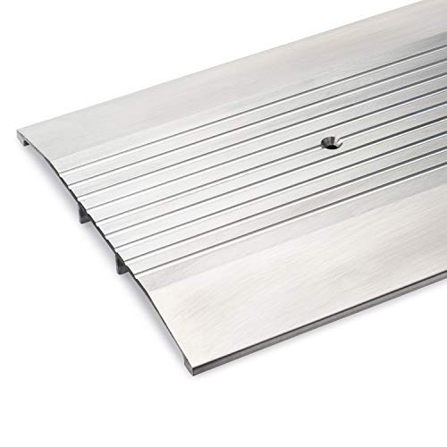 Version 1.0.0 10" Wide × 1/2" High Heavy‑Duty Corrugated Aluminum Threshold – Pre‑Punched, Includes Screws, ADA‑Compliant, (36" Long) - Image 1