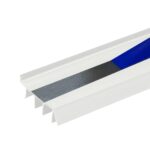 PVC & Vinyl Door Bottom | Weatherstrips Door | for 1 3/4” to 2” Thick Doors | Fits Gaps from 1/4” to 9/16” | Made in The USA (3 FT, White)