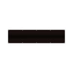 8" x 34" Dark Bronze Aluminum Kickplate – Heavy-Duty Door Protection Plate – Anodized Rust-Resistant Finish – Includes Matching Screws –