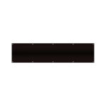 8" x 30" Dark Bronze Aluminum Kickplate – Heavy-Duty Door Protection Plate – Anodized Rust-Resistant Finish – Includes Matching Screws –