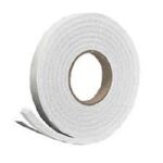 Weather Stripping Foam Tape, 17 Ft Door Seal Strip, EVA Material, High Density 1/4" Thick, No Residue Adhesive, Weatherproof Door Seal Strip for Sliding Door, Windows, White (3/4" Wide)
