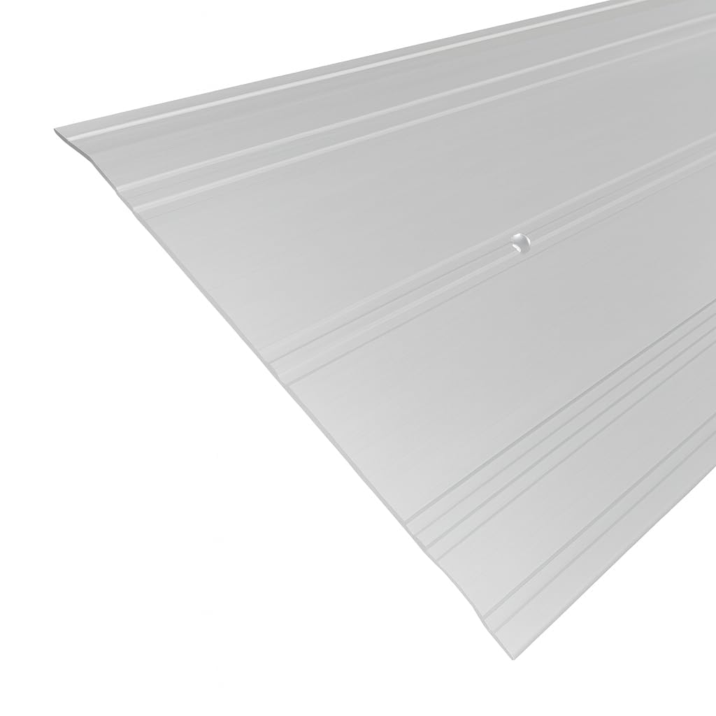 Version 1.0.0 92" Long Aluminum Threshold (Silver, 8" Wide x 1/4" High) - Image 1