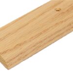 Natural Finish Stained Red Oak Transition 1 1/2" Wide, Pre-Drilled and Countersunk Holes, Screws Included (6 FT)
