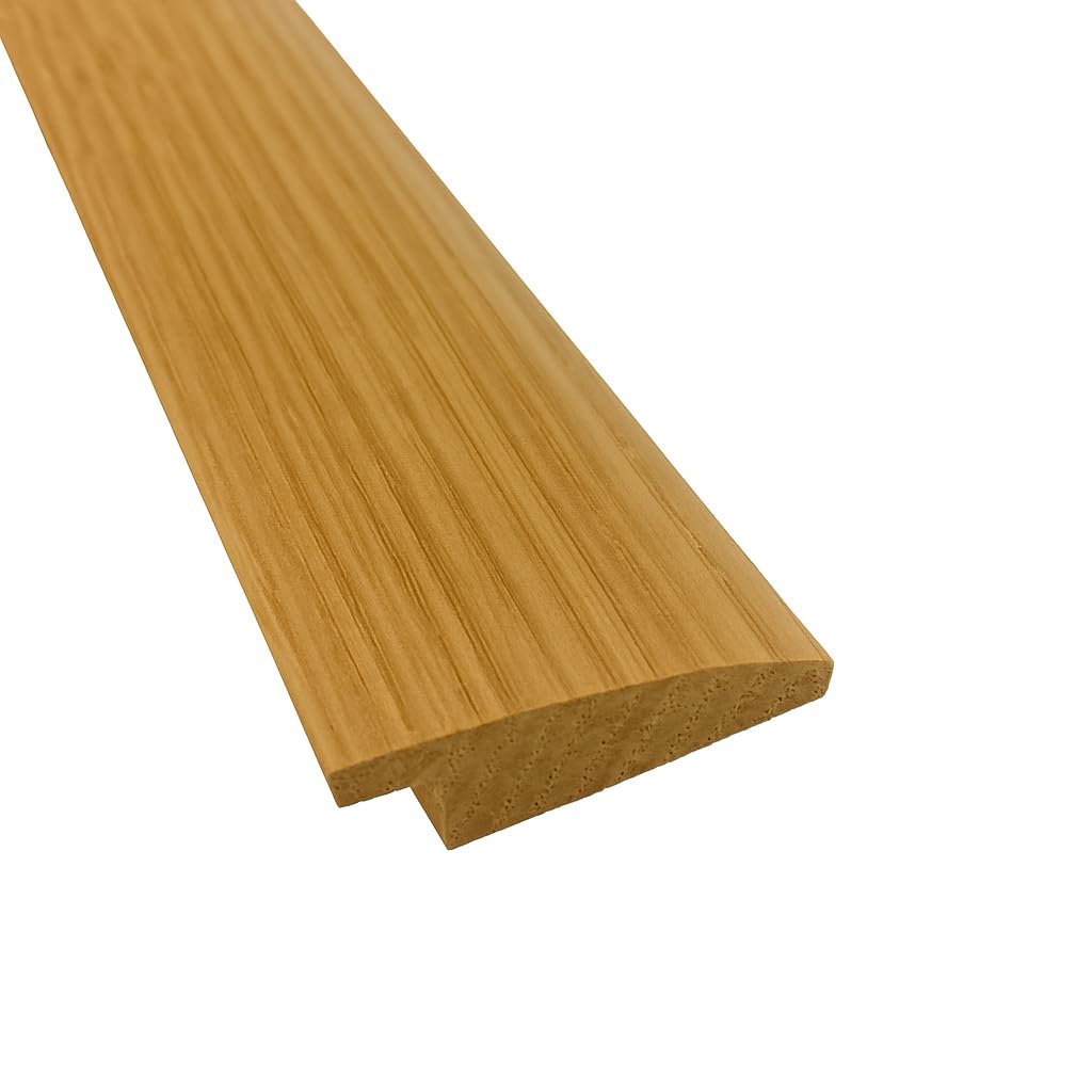 Version 1.0.0 1 3/8" Wide Oak Overlap Transition Strip with 1/4" High Overlap (6 FT) - Image 1