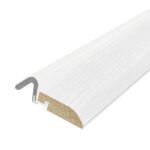White Primed Streamline Pattern Door Weatherstrip Set, with Q-LON Weatherstrip 2-7 FT (84") Pieces and 1-3 FT (37") Piece