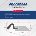 Door Weatherstripping Set with PVC Carrier and Foam Gasket in White | Door Draft Stopper for Sides and Top | Foam Weather Stripping Door Seal | Two 7 Foot and One 3 Foot Piece Fits Most Doors - Image 4