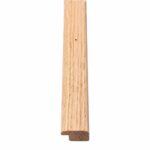 4.5MM (≈ 3/16") Oak Overlap Square Edging, Overlaps 4.5MM / 3/16" Material, 3 FT Unfinished Wood Floor Transition for Laminate, Luxury Vinyl Tile, Hardwood Floors, Doorways, and Floor Molding Trim