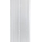 3 FT - 6" Wide x 1/4" High Fluted Aluminum Door Threshold, 36" Long Exterior Door Threshold, Metal Transition Strip for Doorways, Door Saddle with Screws, Silver,