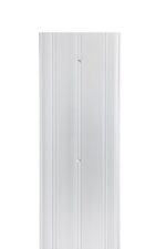 3 FT - 6" Wide x 1/4" High Fluted Aluminum Door Threshold, 36" Long Exterior Door Threshold, Metal Transition Strip for Doorways, Door Saddle with Screws, Silver,