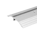 36" Long x 5" Wide x 7/8" High Commercial Grade Bumper Threshold, 3 FT Heavy Gauge Aluminum Door Threshold with Pile Weatherstrip, Mill Finish Silver Door Sill, Exterior Door Threshold Replacement