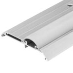 Adjustable Height Aluminum Door Threshold with Vinyl Seal, 3-1/2" Wide x 36" Long, Exterior Door Threshold Replacement, Door Sill, Weatherstrip Seal for Gaps 5/8" to 1-1/8"