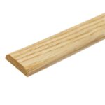3 FT - Oak Seam Cover 3/4 Inch Wide x 3/16 Inch Thick x 36", Solid Oak Floor Seam Binder, Wood Transition Strip, Doorway Floor Molding Trim for Hardwood, Tile, Laminate and Carpet Edges