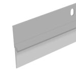 36" Silver Door Sweep | Aluminum & Vinyl Door Bottom Seal | Seals Gaps up to 1-1/8" | Weatherproof Draft Stopper | Energy-Saving Indoor/Outdoor Door Sweep | USA Made - (Silver/Gray Vinyl)
