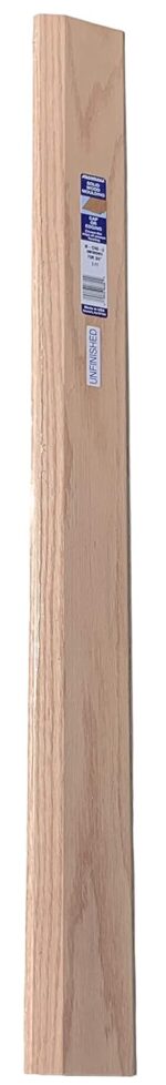 3/4" High Solid Oak Overlap | Overlaps and Transitions a 3/4" Height Difference | 3 1/2" Wide | Floor Transition | 92 Inches Long | Made in The USA - Image 6