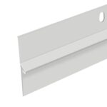 36" White Door Sweep | Aluminum & Vinyl Door Bottom Seal | Seals Gaps up to 1-1/8" | Weatherproof Draft Stopper | Energy-Saving Indoor/Outdoor Door Sweep | USA Made – (3 FT V-60) (White)