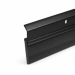 Randall Manufacturing V-63-BLK All-Season Door Sweep, Heavy Duty Aluminum, Ideal for Residential & Commercial Use, Easy Installation with Heavy Rubber Seal, Ensure Comfort and Security (Black, 3 FT)