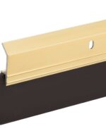 Heavy Duty Weight Aluminum with Long Vinyl Door Sweep (3 FT, Gold)