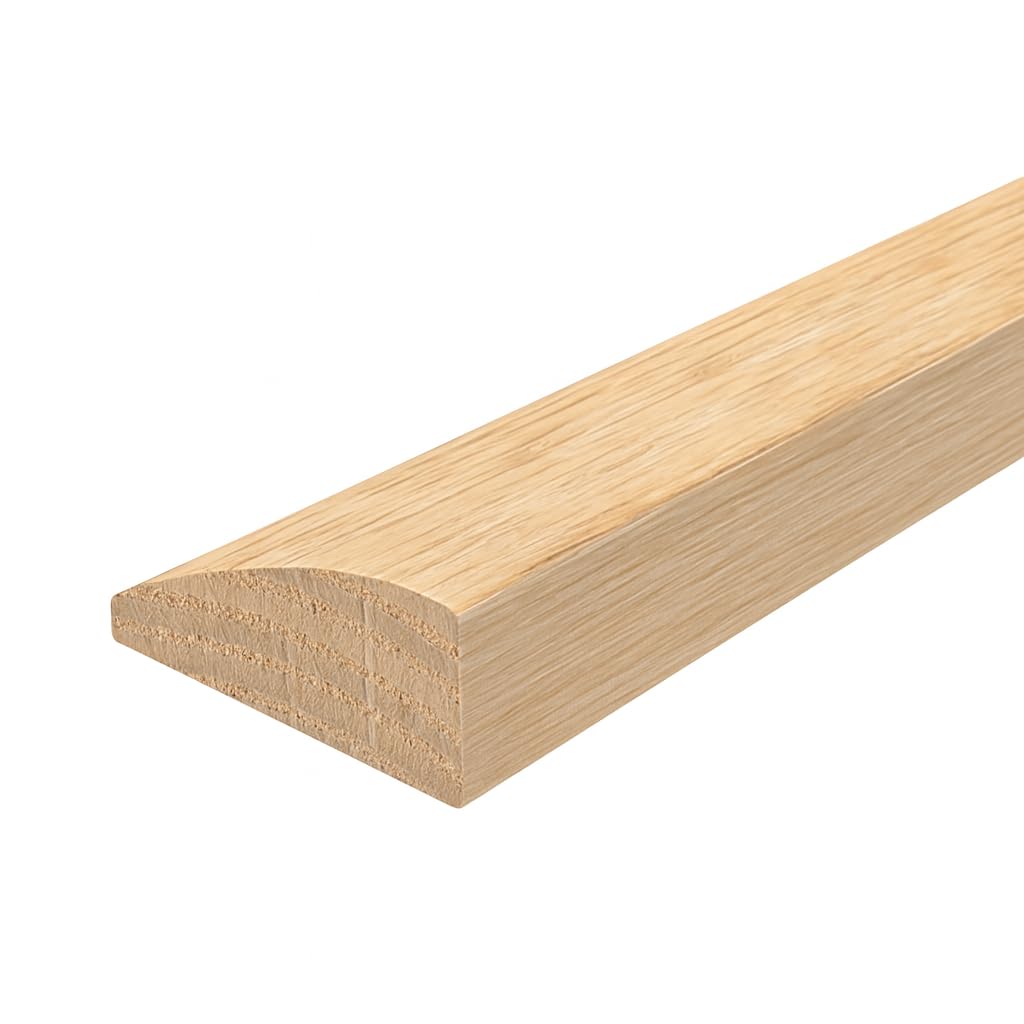Version 1.0.0 36" Red Oak Butt Edging/Reducer – 3/4" Thick x 1-3/4" Wide Unfinished Solid Oak Transition Strip with Installation Holes – Flooring Trim for Hardwood, Laminate & Engineered Floors - Image 1