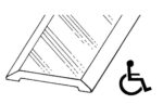 2 1/2" Wide Flat Aluminum Threshold 1/4" High Made in USA by Randall Part Number A-70-M (7.65 FT Long Black) - Image 3