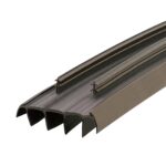 Randall 36″ Kerf-Style Door Bottom with Vinyl Fins – Brown Door Weatherstrip & Draft Stopper, Slide-in Threshold Seal for Exterior/Interior Doors
