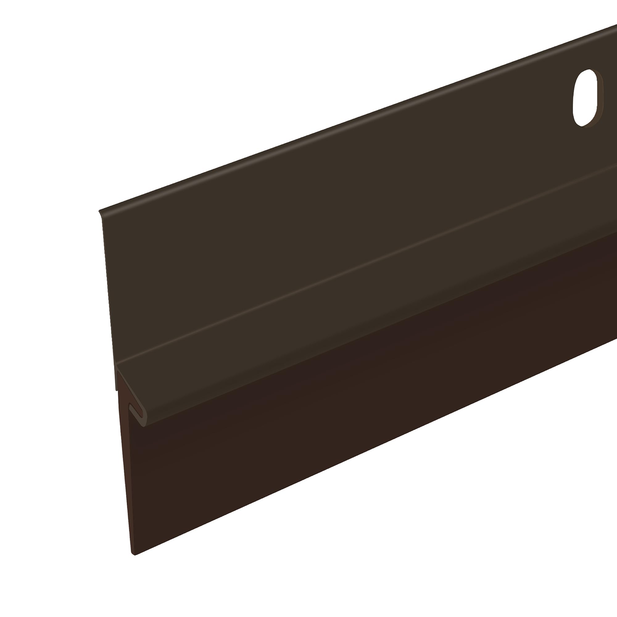 Version 1.0.0 36" Brown Door Sweep | Aluminum & Vinyl Door Bottom Seal | Seals Gaps up to 1-1/8" | Weatherproof Draft Stopper | Energy-Saving Indoor/Outdoor Door Sweep | USA Made - (Brown) - Image 1