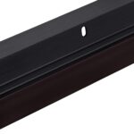 Brown Heavy Duty Silver Triple Seal Door Sweep for Gaps up to 1"  V-62T-BR (3 FT Long)