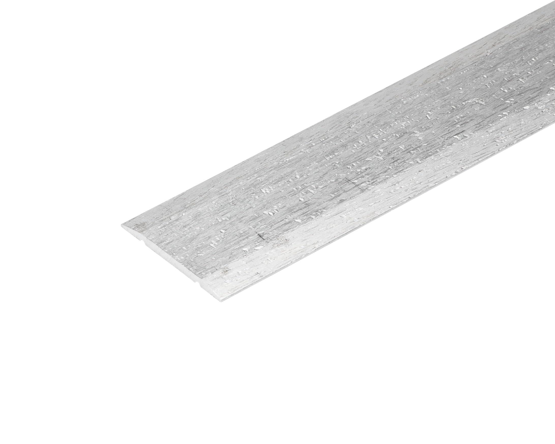 Version 1.0.0 1 3/8" Floor Seam Binder – Hammered Finish, Durable Aluminum Transition Strip for Flooring (Silver, 72") - Image 1