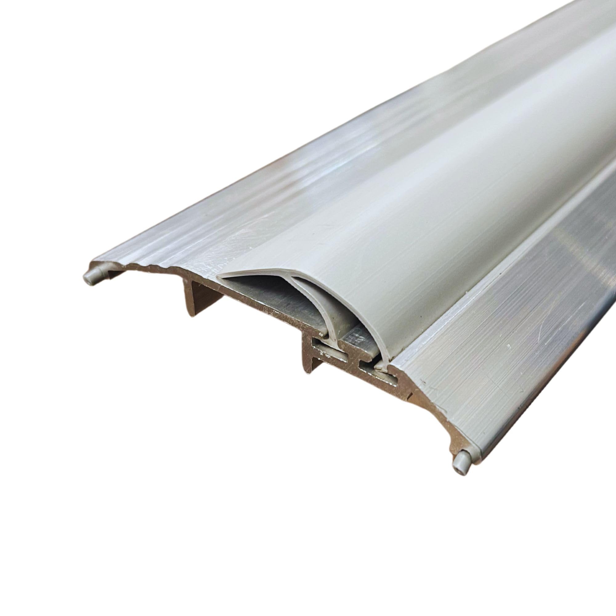 Version 1.0.0 3 FT Heavy Duty Vinvl Seal Threshold for Gaps 3/4" to 1" Between Floor and Door (3 3/4" Wide) - Image 1