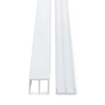 Randall Manufacturing 1/4" Plastic Sliding Door Track (White, 4 FT Long) - Image 3