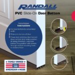 PVC Slide-On Door Bottom | Adjustable Plastic Weatherstrip Door Bottom with Drip Cap | 3 Feet (36-Inch) | for 1 3/4” Doors | Brown | Fits Gaps 3/8” to 7/8” | Made in The USA - Image 4