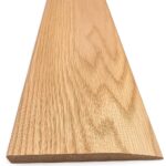 48" Unfinished Oak Reducer Threshold – 5" Wide x 5/8" High Half Threshold | Solid Wood Transition Strip for Flooring | Stainable Trim |  (4 FT)