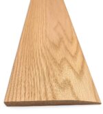48" Unfinished Oak Reducer Threshold – 5" Wide x 5/8" High Half Threshold | Solid Wood Transition Strip for Flooring | Stainable Trim |  (4 FT)