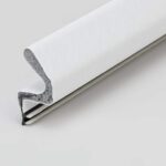 3 Pieces of White Replacement Door Seal for Kerfed Millwork Doors - Door Weatherstrip (3 Pieces 85" Long Each)