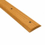 2" Wide x 5/16" Thick Pre-Finished Mini Threshold Seam Binder, Natural Wood Floor Transition Strip, Oak Doorway Threshold, Floor Seam Cover for Hardwood, Laminate, Vinyl & Tile
