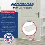 4 FT White Vinyl Door Bottom for 1 3/4"- 2" Thick Doors 4 FT P-12-WH - Image 2